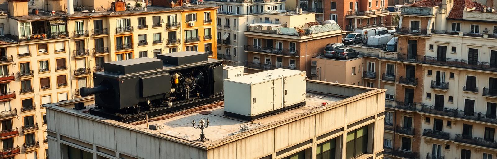 Data Center en el centro de Madrid: grupos electrógenos de emergencia