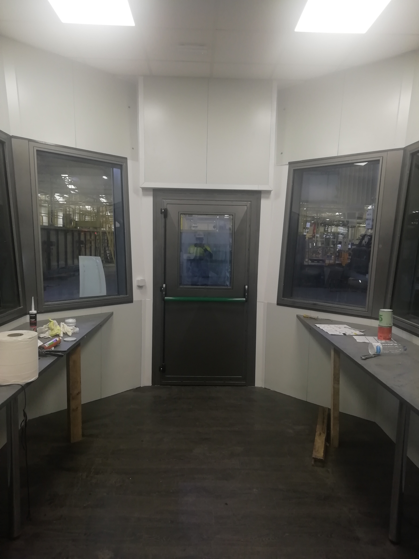 Interior de la cabina acústica