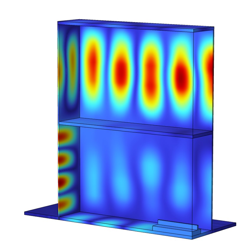 Modos de vibración del silenciador mediante FEM
